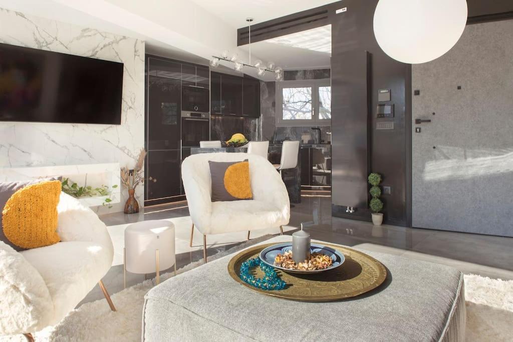 Luxury Acropolis View Apartment-Living Stone Black Pearl Atenas Exterior foto