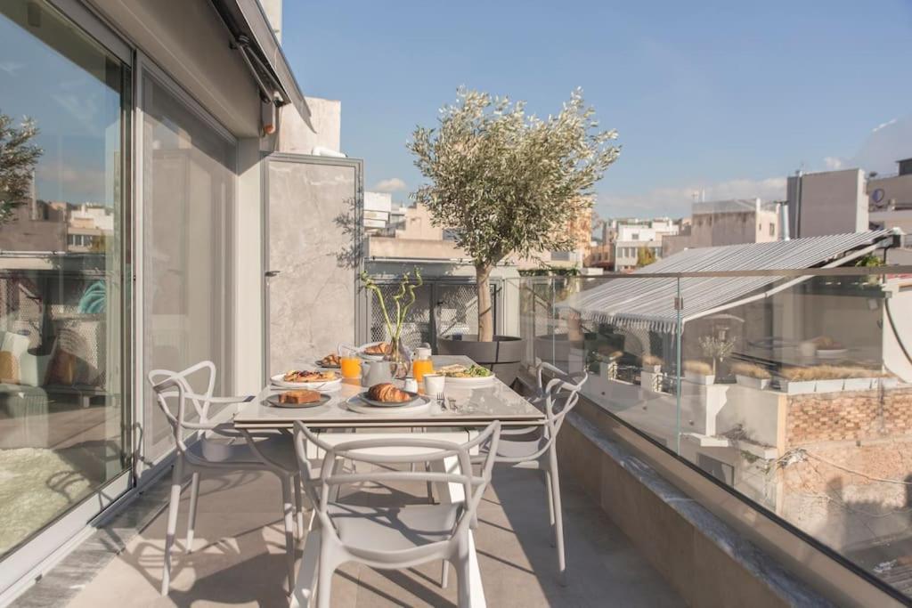 Luxury Acropolis View Apartment-Living Stone Black Pearl Atenas Exterior foto