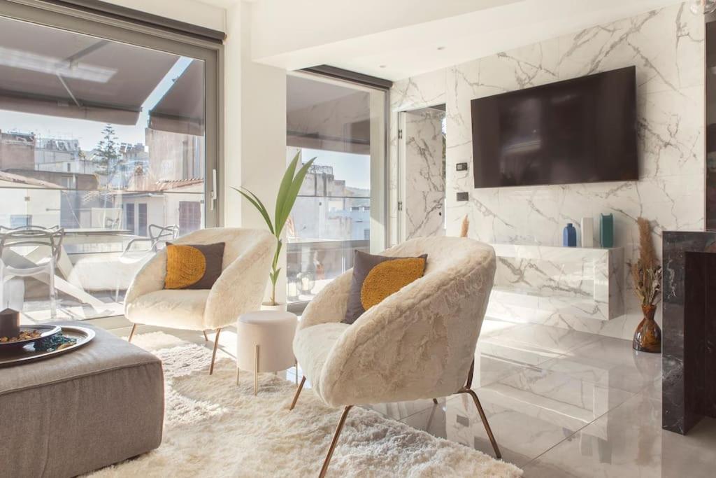 Luxury Acropolis View Apartment-Living Stone Black Pearl Atenas Exterior foto